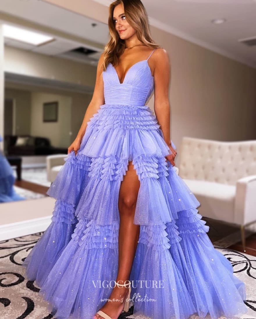 Tiered Tulle Ball Gown -Sherri Hill Dupe - Image 4