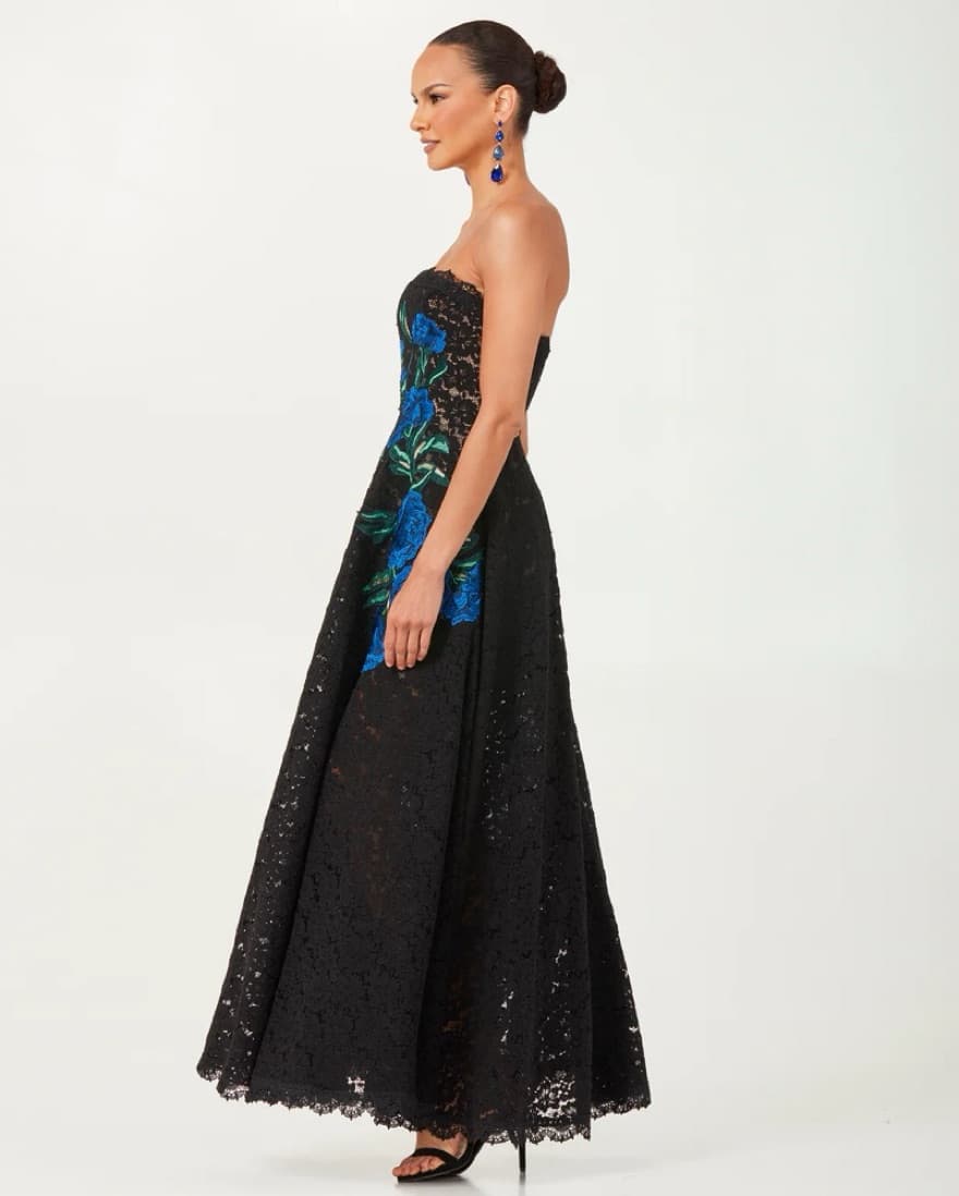 Helsi Black Lace Patricia Gown - Image 2