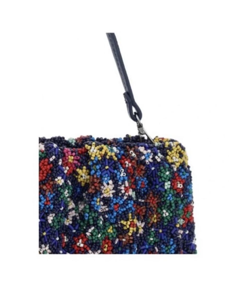 Staud Beaded Navy Bag - Image 2