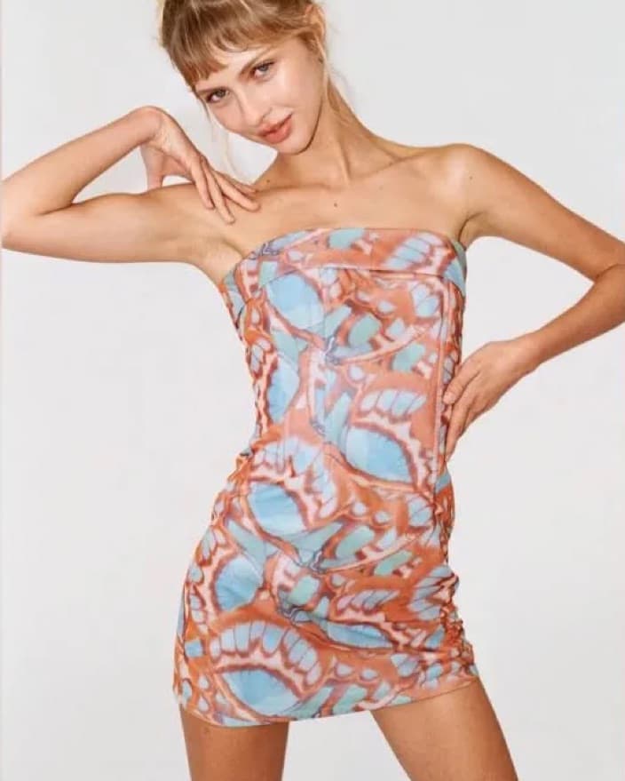 With Jean Chloe Corset Mini Dress - Image 1