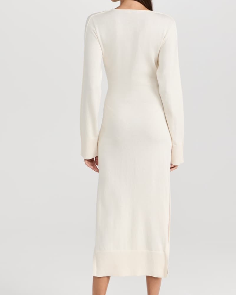 Simkhai Skyla Wrap Dress In Ivory - Image 2