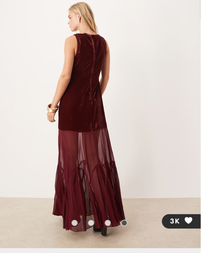 Burgundy Maxi Dress - Image 4