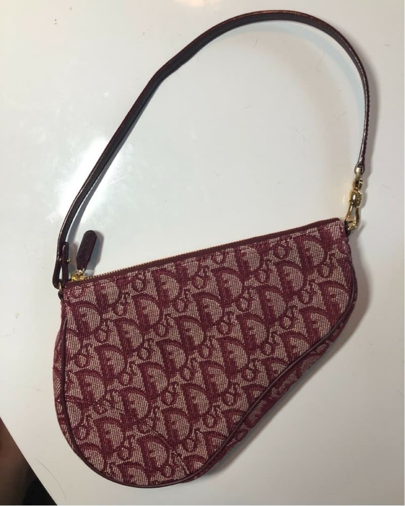 Dior red Trotter Saddle Bag  - Image 2