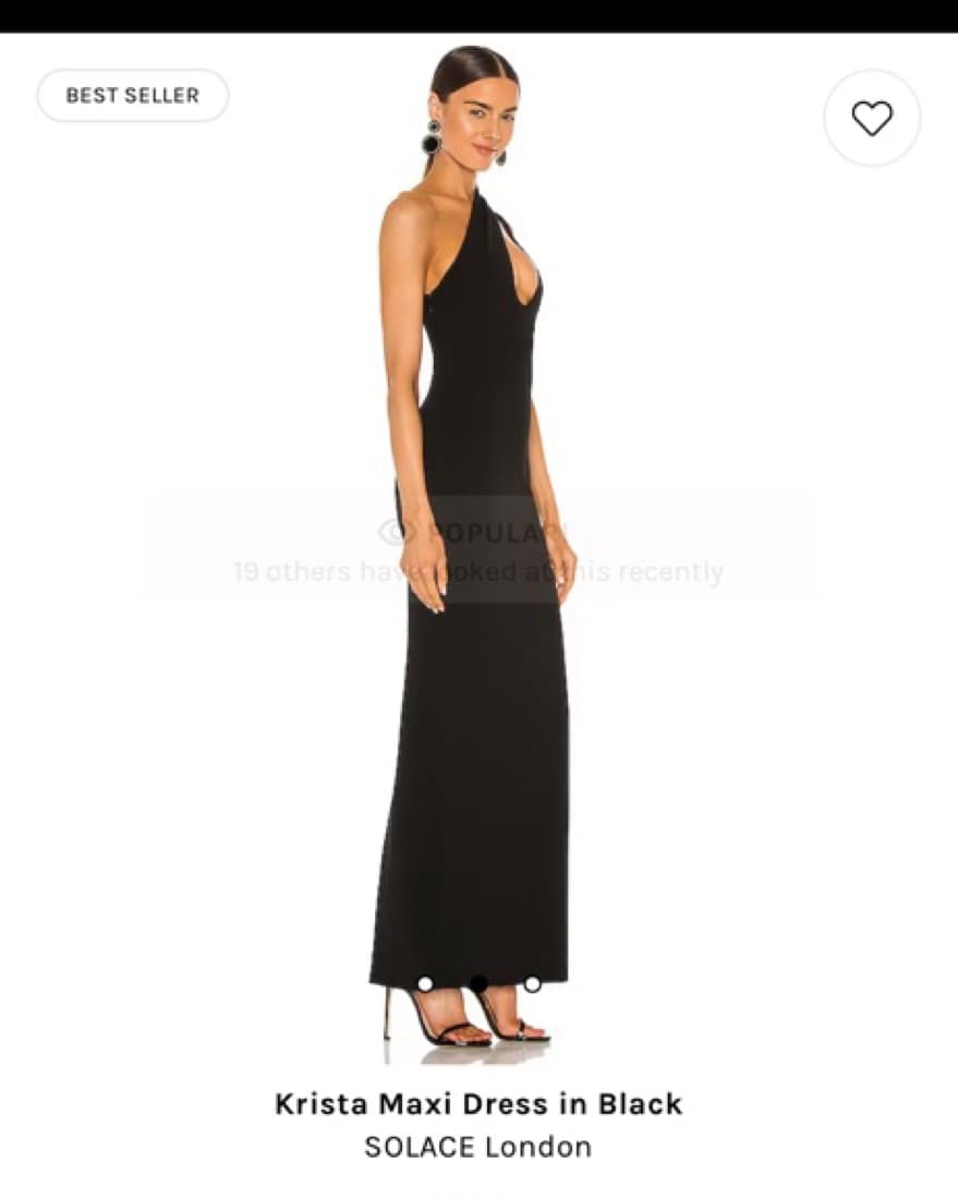  Solace London Dress in Black - Image 2