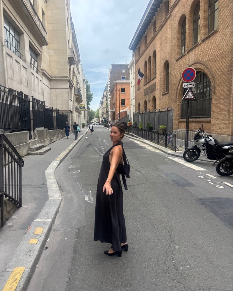Grey Halter & Backless Dress - Image 1
