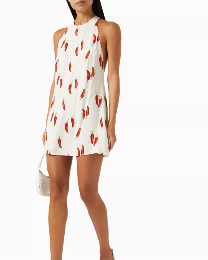 Reformation Avielle Dress In Jalapeno - Image 3
