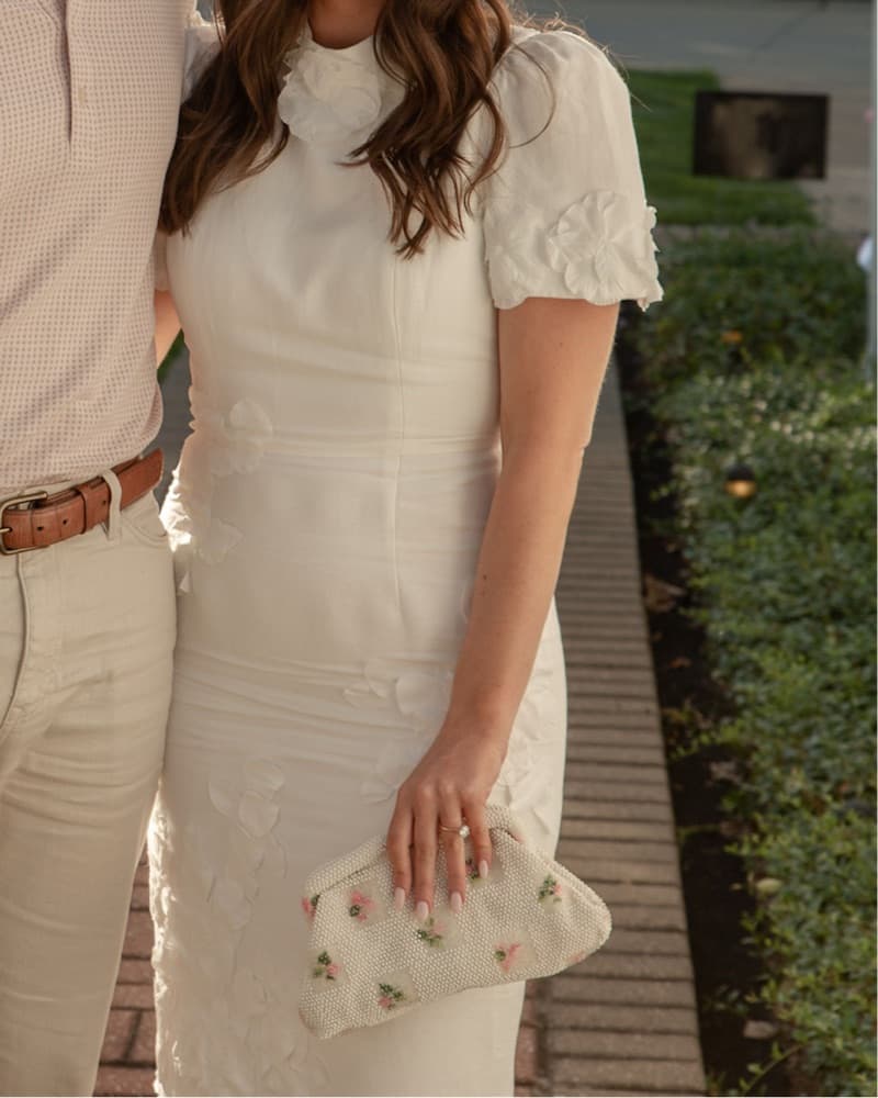 Willow Floral Applique Midi Dress  - Image 2