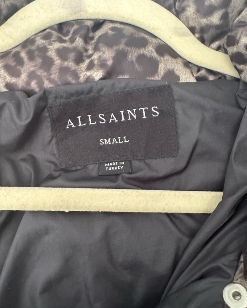 All Saints Leopard Print Puffer Jacket - Image 3