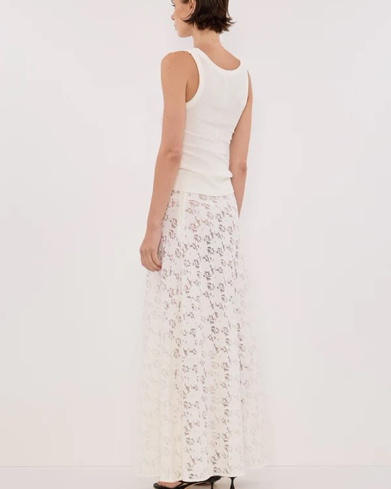 Dissh Loula White Lace Skirt  - Image 2