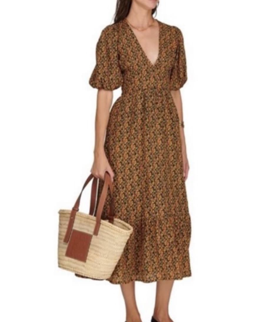 Faithful The Brand Romilla Midi Dress - Image 1