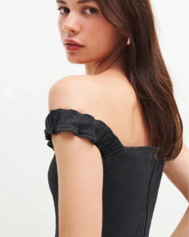 Reformation Filis Denim Mini Dress - Image 2