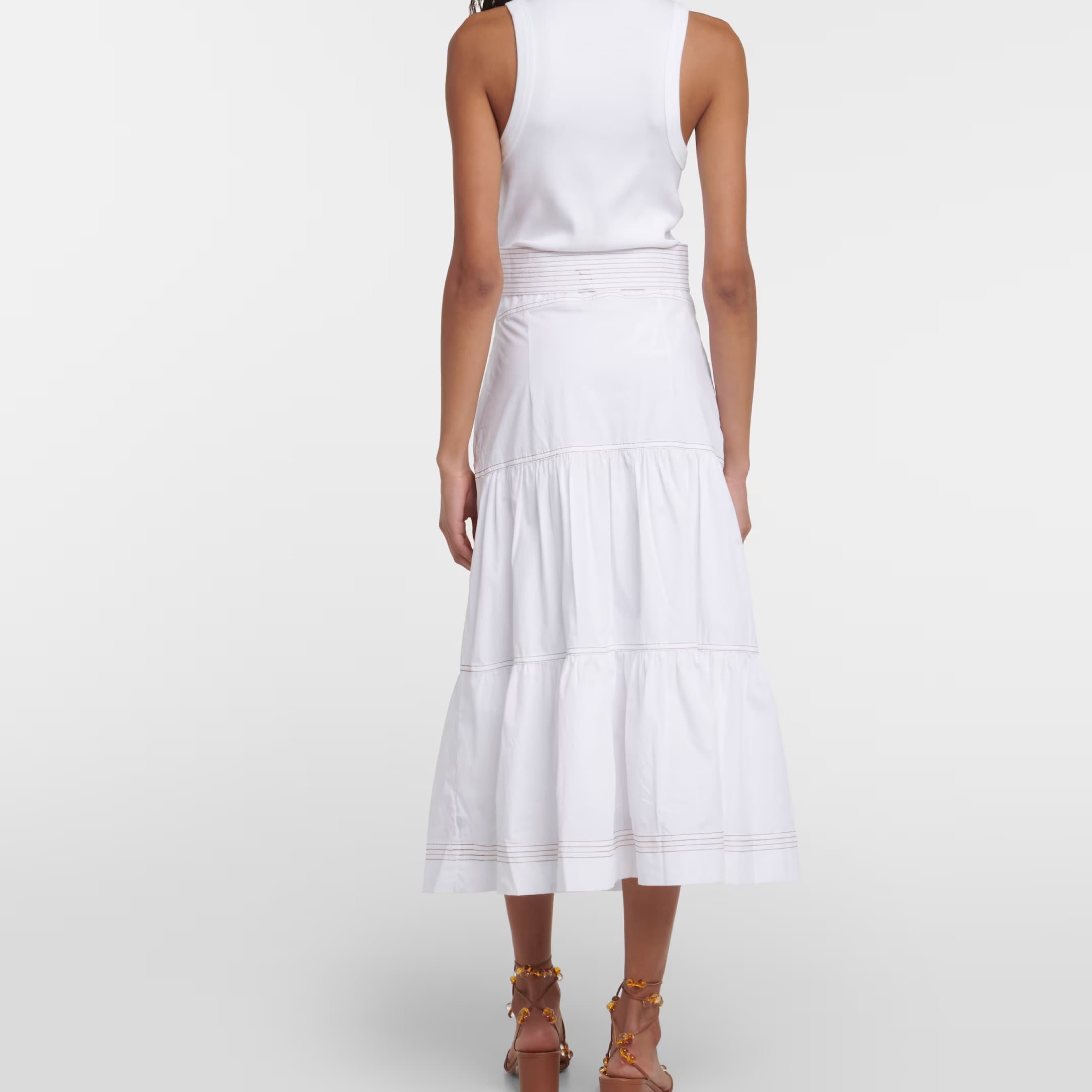 White Midi Dress - Image 2