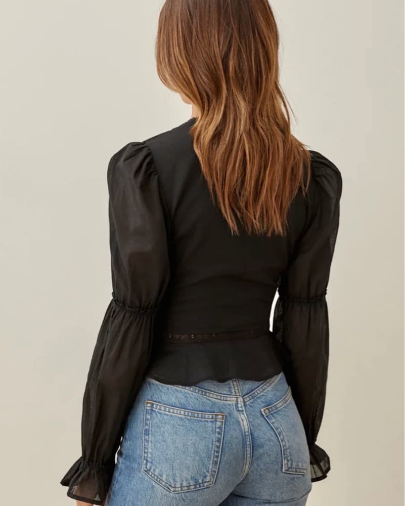 Black Reformation Blouse - Image 3
