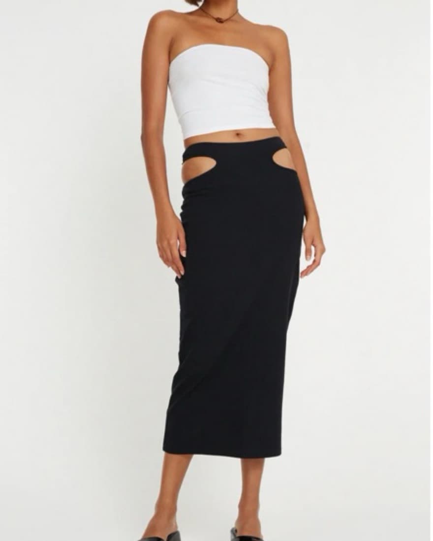 Motel Rocks Steira Midi Skirt - Image 1