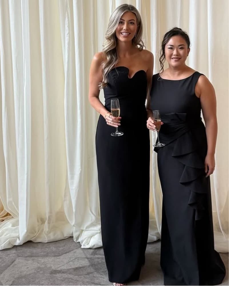 Amanda Uprichard Strapless Black Gown   - Image 1