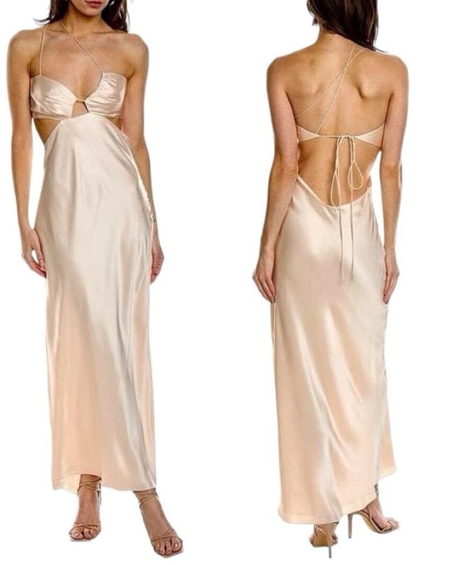 THE SEI SLANT BIAS SILK MAXI DRESS WOMEN - Image 1
