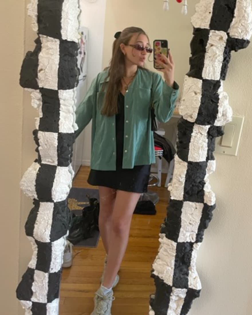 Green Oversized Button Up - Image 1
