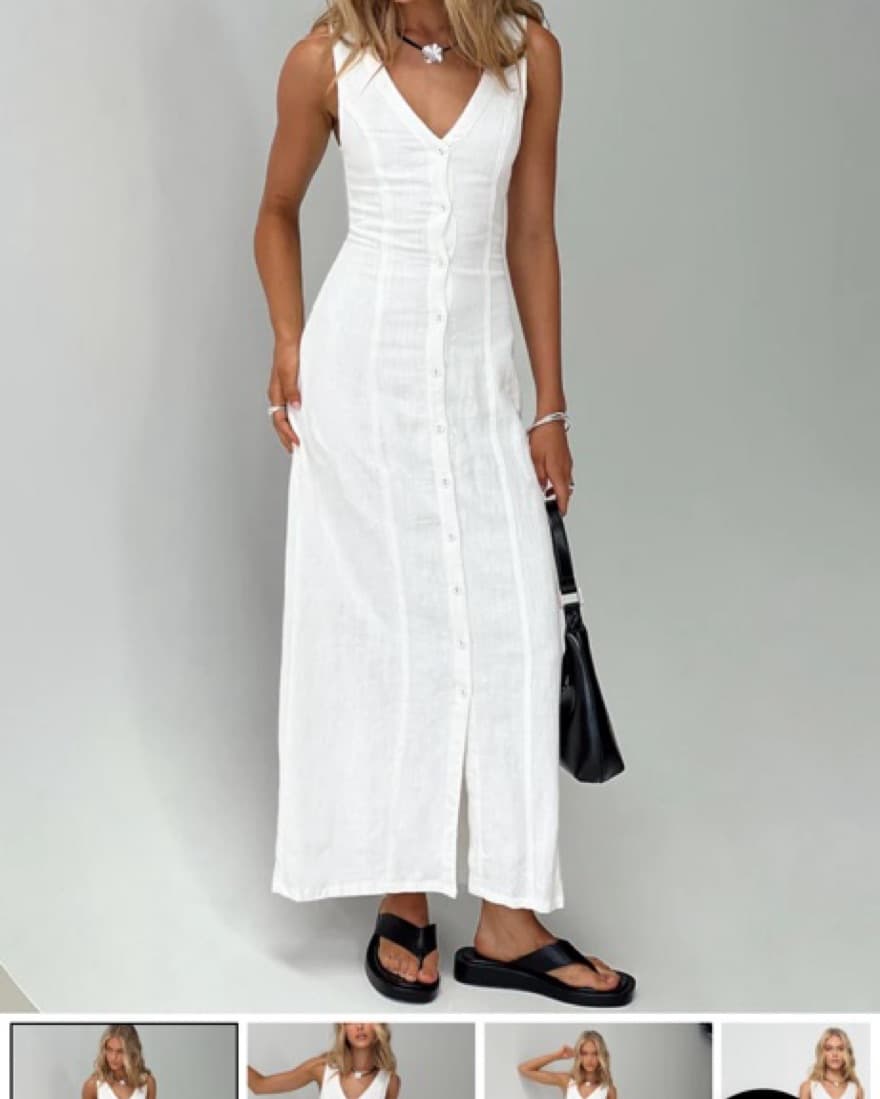 Summer Season Linen Dress - Image 1