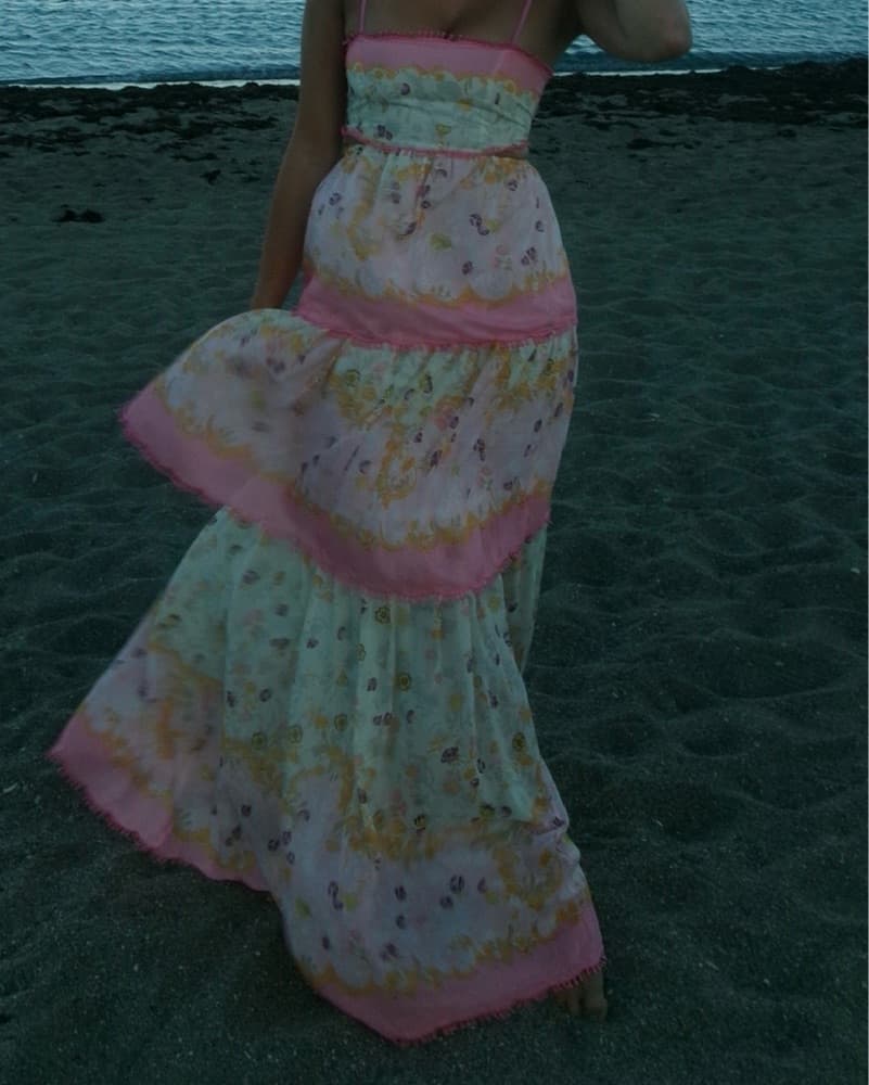 Zimmerman Inspired Ruffle Dress - Image 1