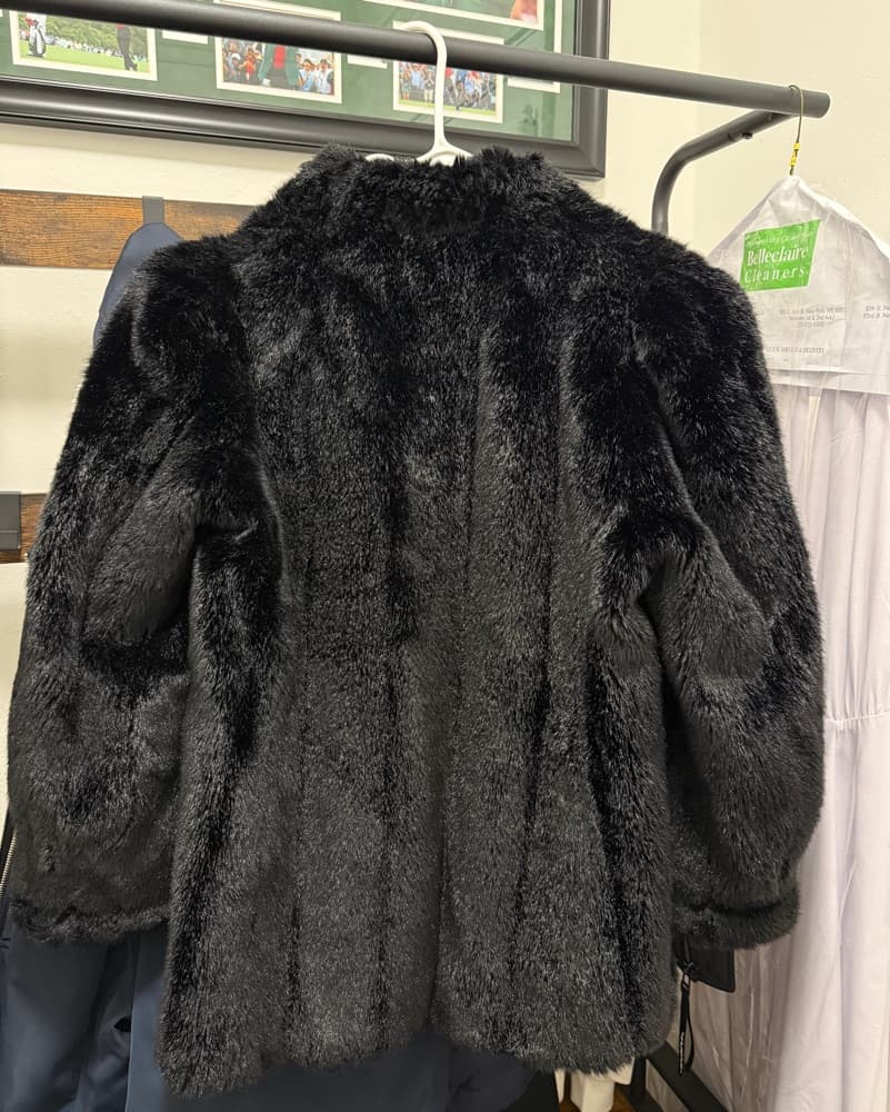 Black faux Coat - Image 3
