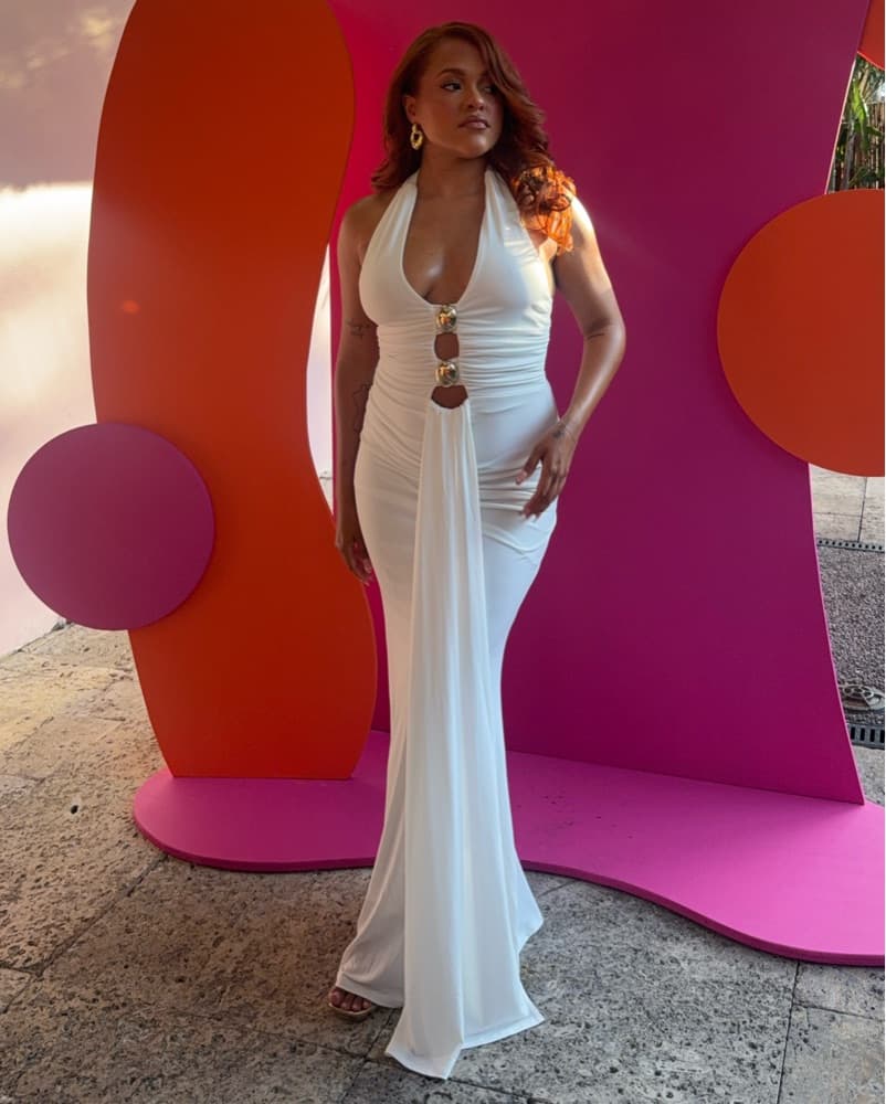 Fashion Nova All White Dress - Image 3