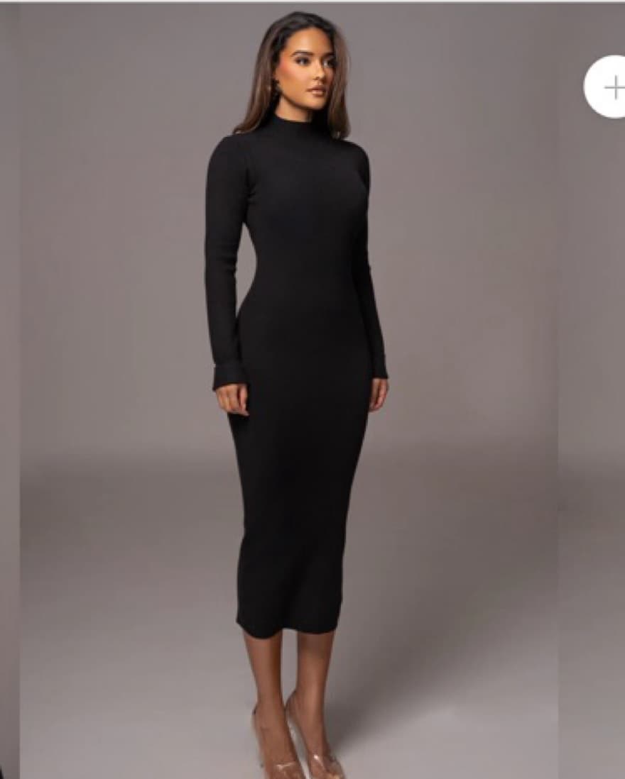 Mock Neck Dress - Image 1