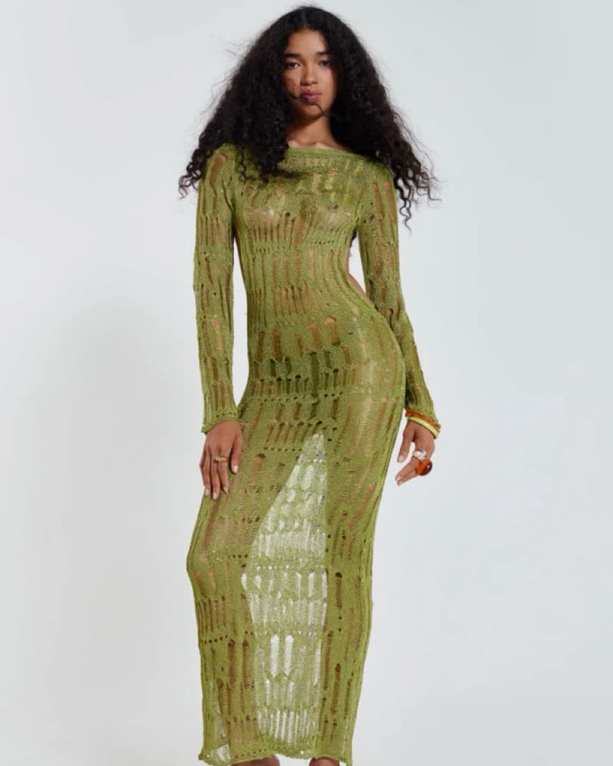 JADED LONDON UMBRA MAXI DRESS - Image 1