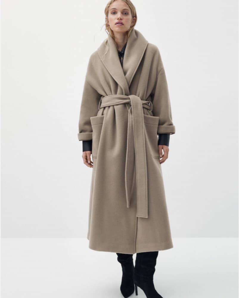 Massimo Dutti Wool Trench - Image 1