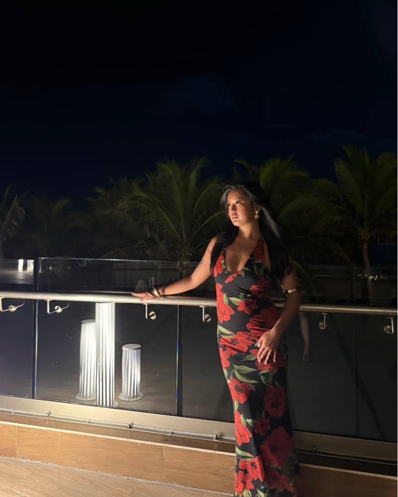 Zara Floral Halter Maxi Dress - Image 5
