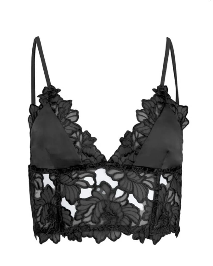  Fleur Du Mal Lace And Satin Bustier l - Image 2