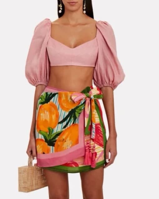 Zimmermann Light Pink Cropped Top - Image 3