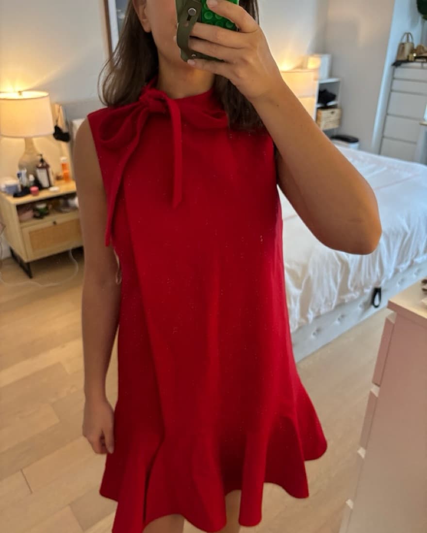 Valentino Red Mini Dress - Image 1