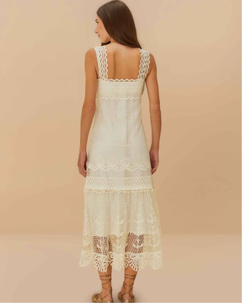 Farm Rio Off-White Nautical Guipure Maxi - Image 3