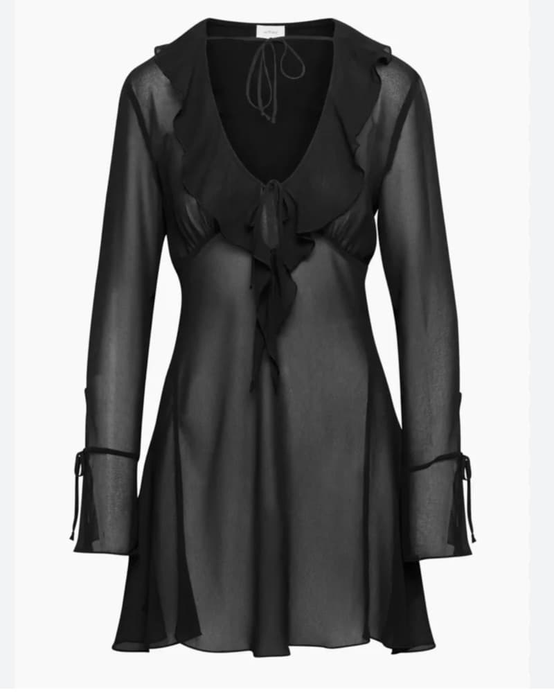 Aritzia Sheer Santo Dress - Image 1