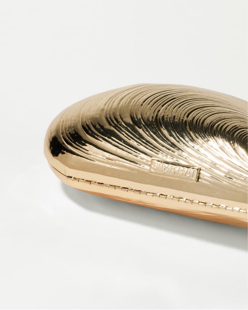 SIMKHAI Bridget Metal Oyster Clutch - Image 2