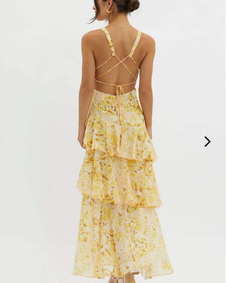Seflie Leslie Strappy Back Ruffle Dress - Image 2
