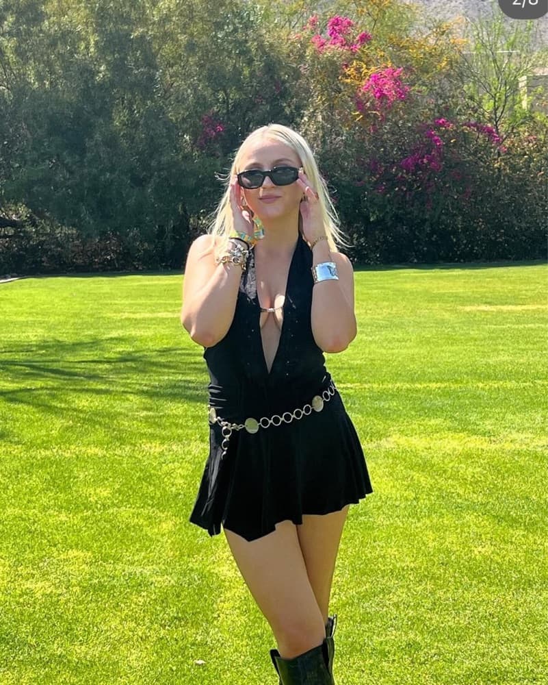Vintage Black Halter Dress  - Image 1