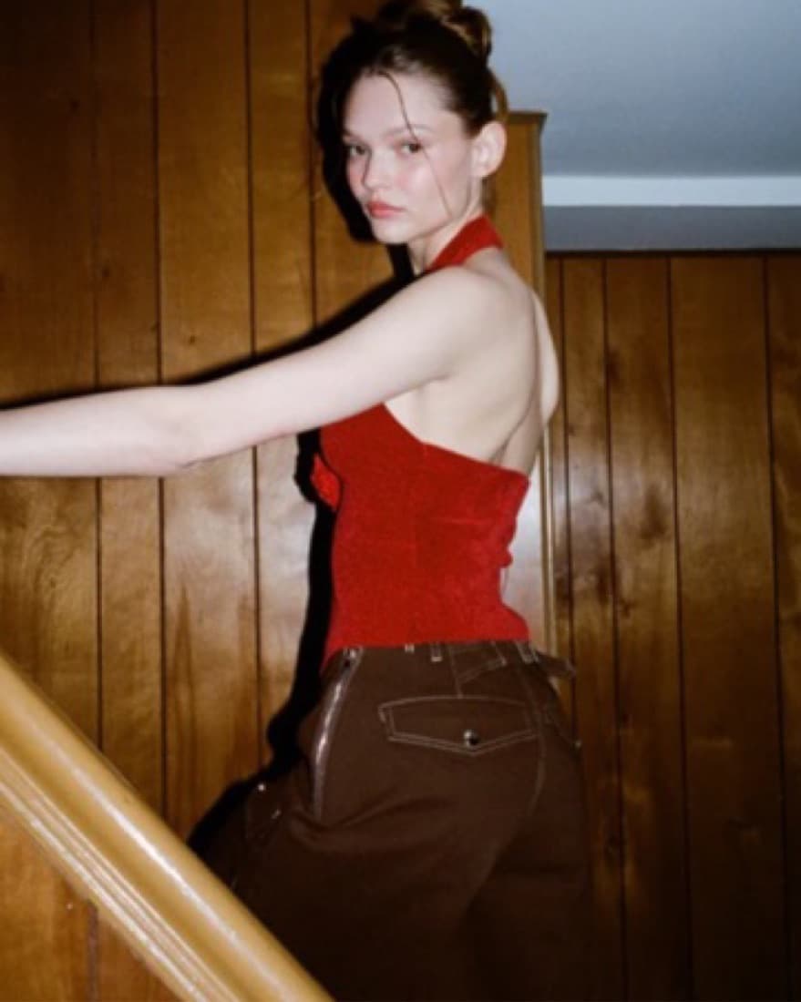 With Jean Rose Top XS - Image 2