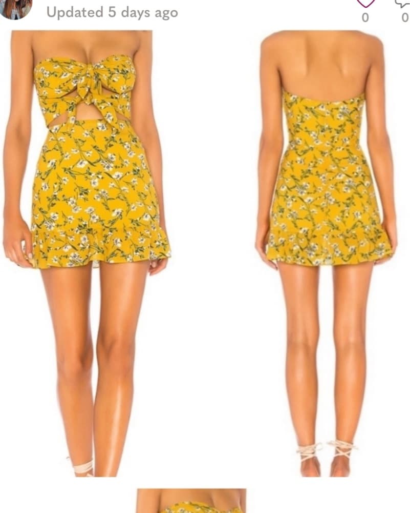 Tularosa Yellow Floral Sundress  - Image 2