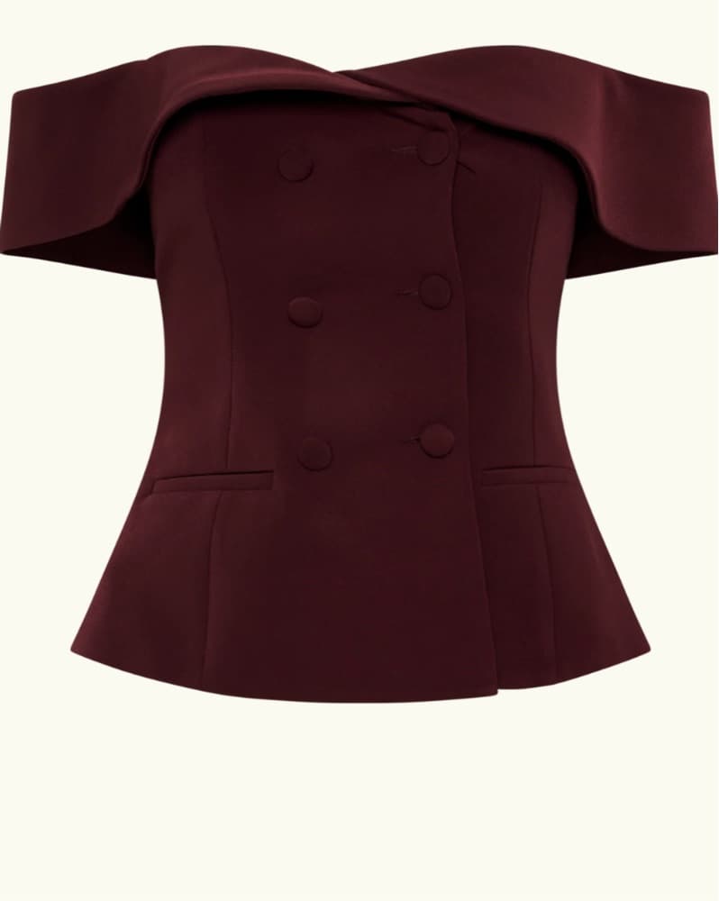 Meshki Skirt And Top Set - Maroon/Plum - Image 2