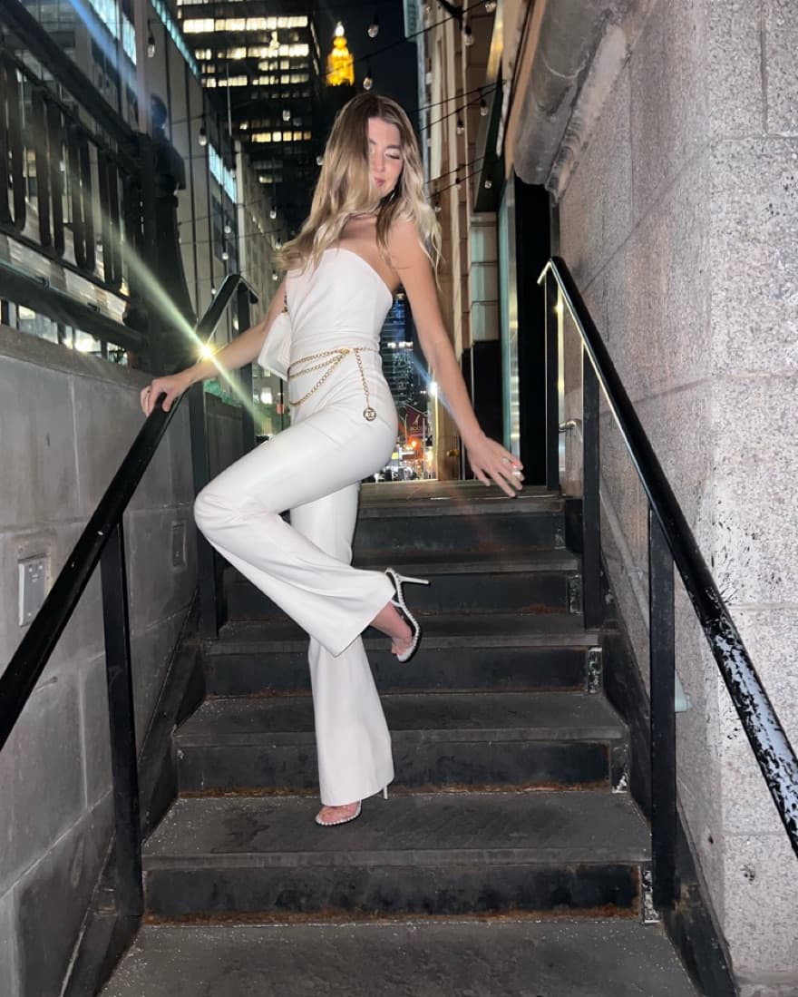 Alice And Olivia White Jumpsuit  - Image 1