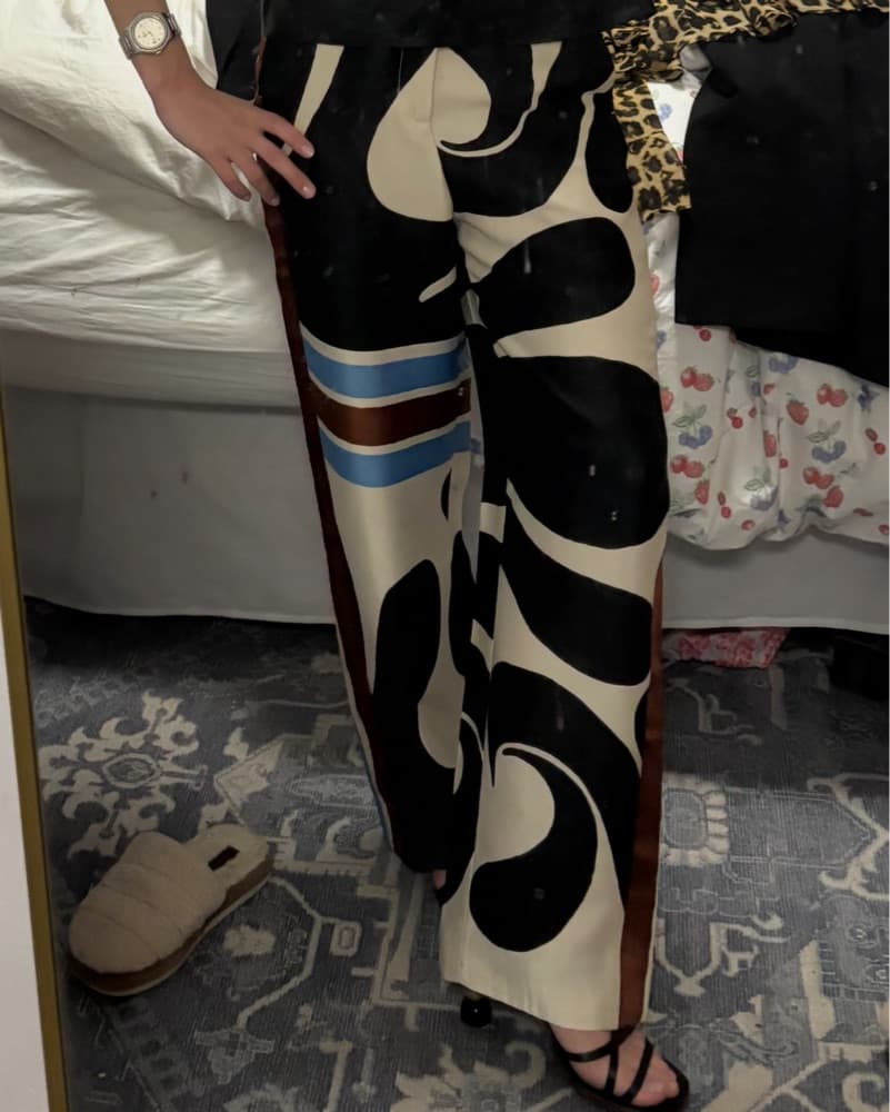 Amazing Satin Old Zara Pants - Image 1