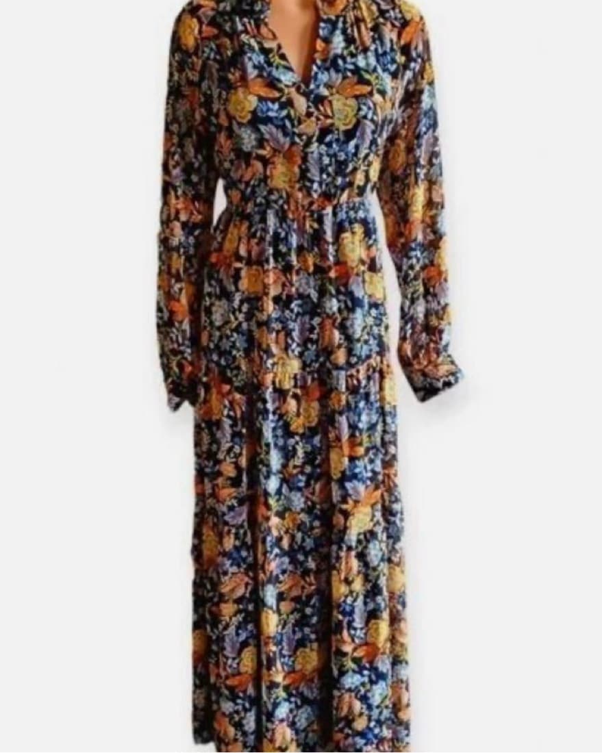 Lucky Brand Floral Chiffon Dress - Image 1