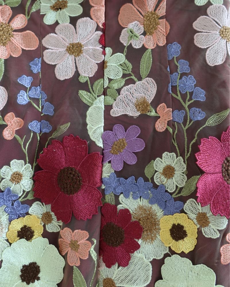 Vibrant Floral Embroidered Dress - Image 6