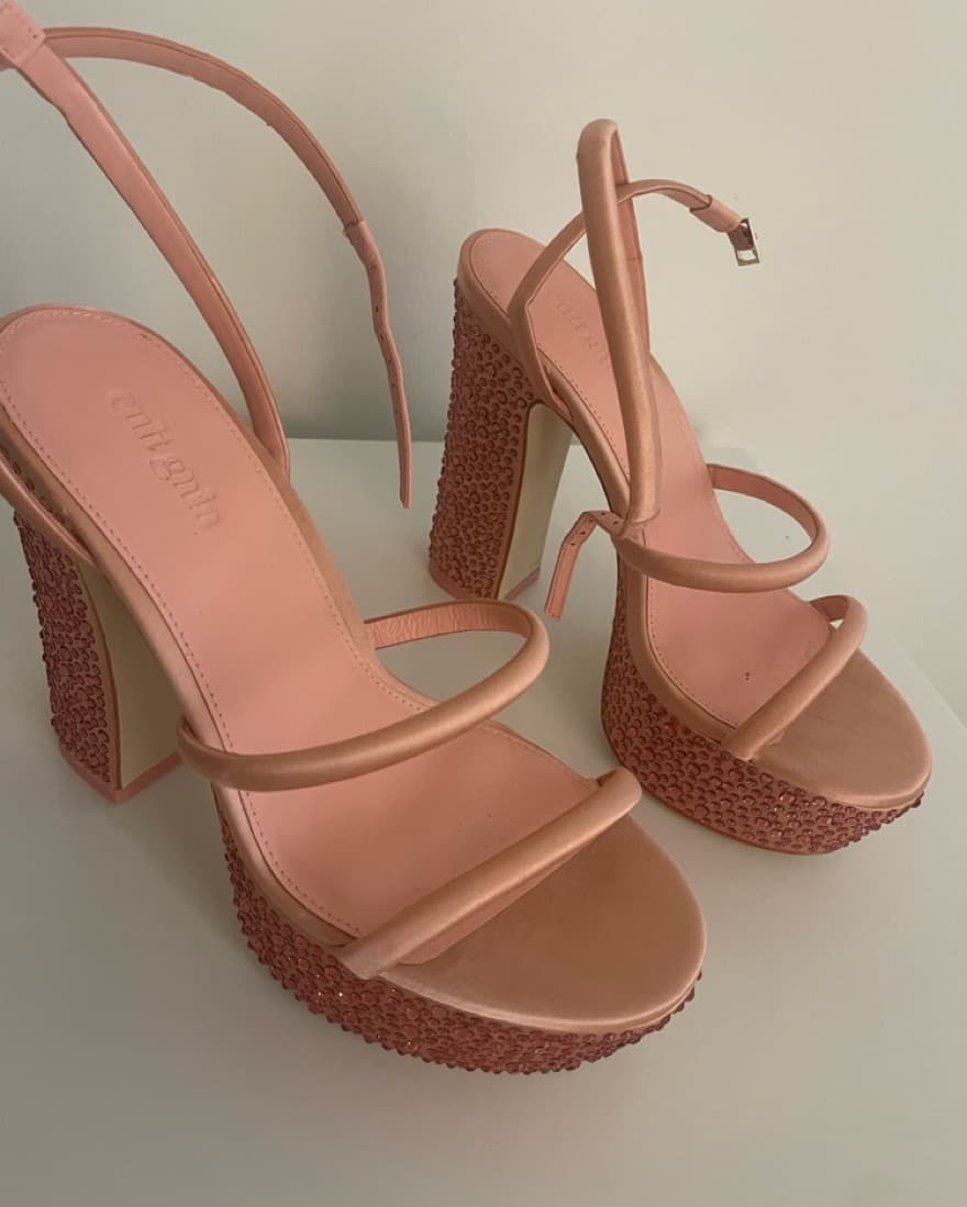 Cult Gaia Sparkly Heels - Image 1