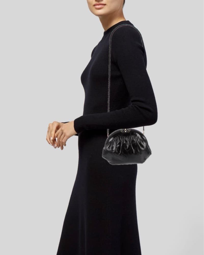 Finesse La Chic Black Leather Crossbody Bag - Image 2