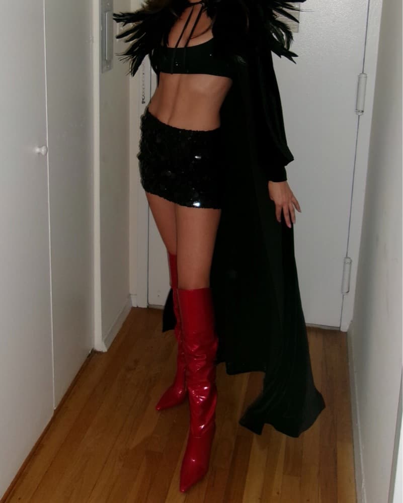 Red Patent Boots - Image 1