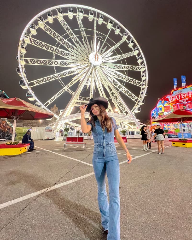 Free People Denim Jumpsuit - Image 5