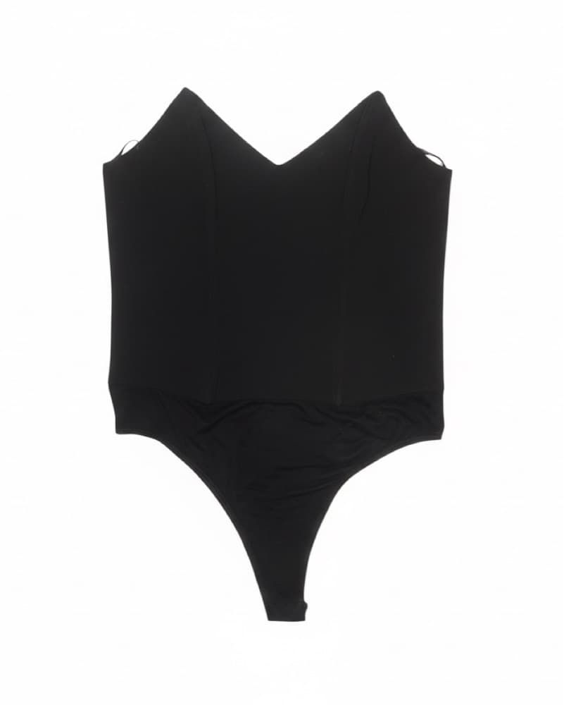 Wayf Strapless Black Corset Bodysuit  - Image 4