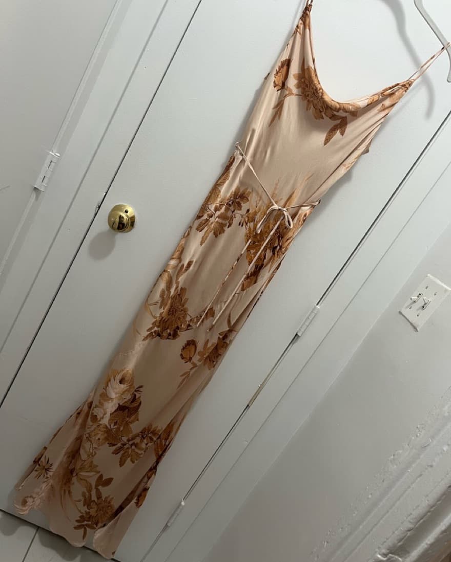 Shona Joy Champagne Ines Slip Dress - Image 3